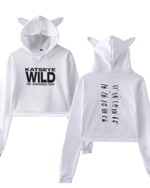 KATSEYE Wild Eyes Cropped Hoodie